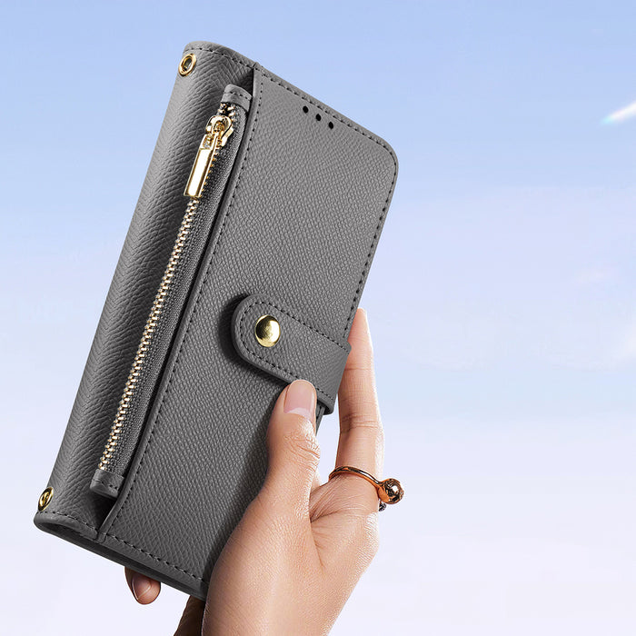 Dux Ducis Lawa Leather Case for iPhone 15 Pro Max - Gray