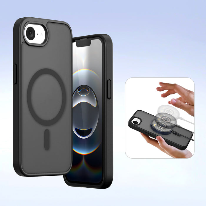Dux Ducis Lawa Leather Case for iPhone 16e / 17e with Detachable Magnetic Wallet - Black