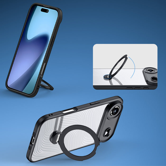 Dux Ducis Aimo Mag Case with Magnetic Ring and Stand for iPhone 17 Air – Black