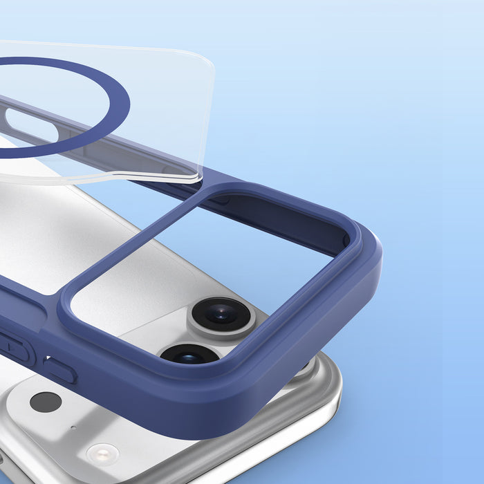 Dux Ducis Skin X Pro iPhone 17 Pro Case with Wallet, MagSafe Compatible - Blue