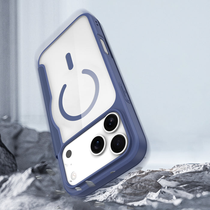 Dux Ducis Skin X Pro iPhone 17 Pro Max Case with Wallet, MagSafe Compatible - Blue