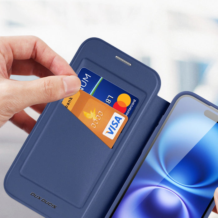 Dux Ducis Skin X Pro iPhone 17 Air Case with MagSafe and Wallet - Blue