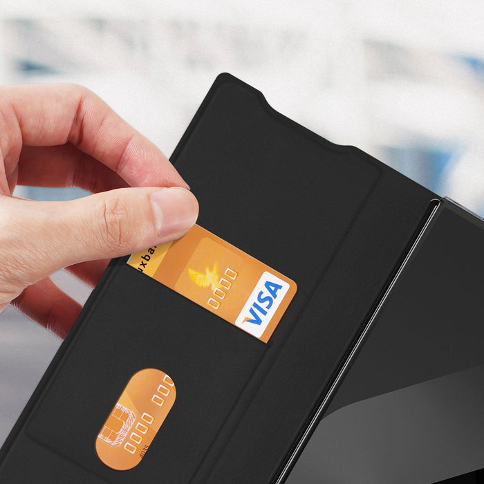 Dux Ducis Brill Case for Samsung Galaxy Z Fold7 with Magnetic Closure - Black