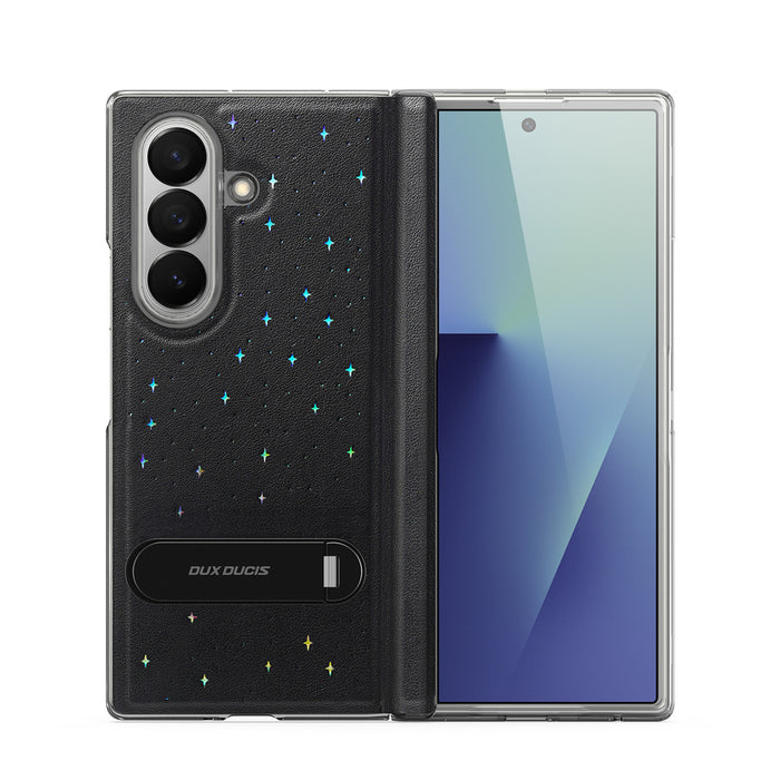 Dux Ducis Stex Case for Samsung Galaxy Z Fold 7 with 360° Stand - Black