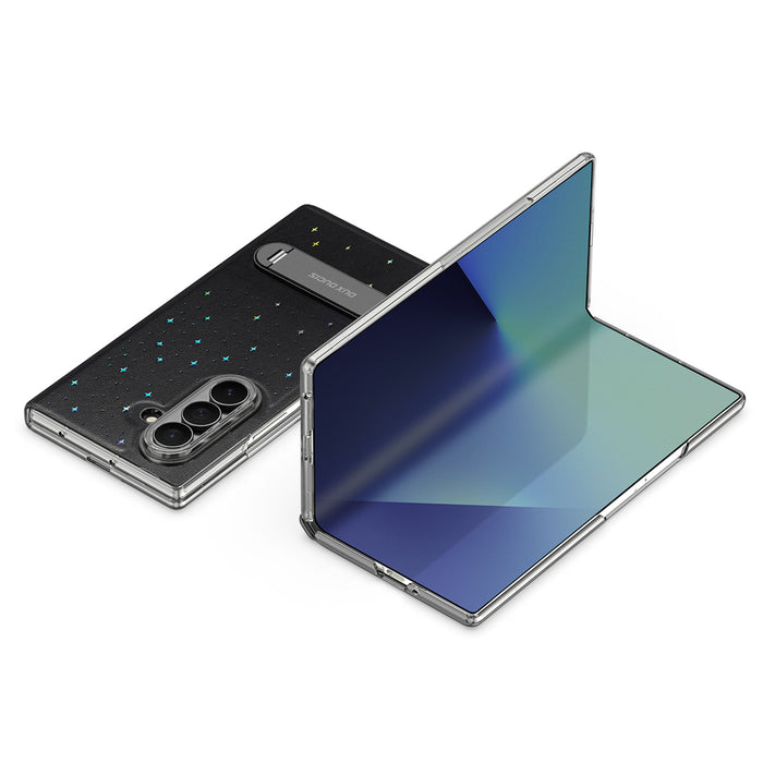 Dux Ducis Stex Case for Samsung Galaxy Z Fold 7 with 360° Stand - Black