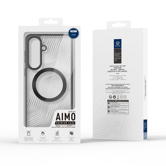 Dux Ducis Aimo Mag Case for Samsung S26 Compatible with MagSafe - Black