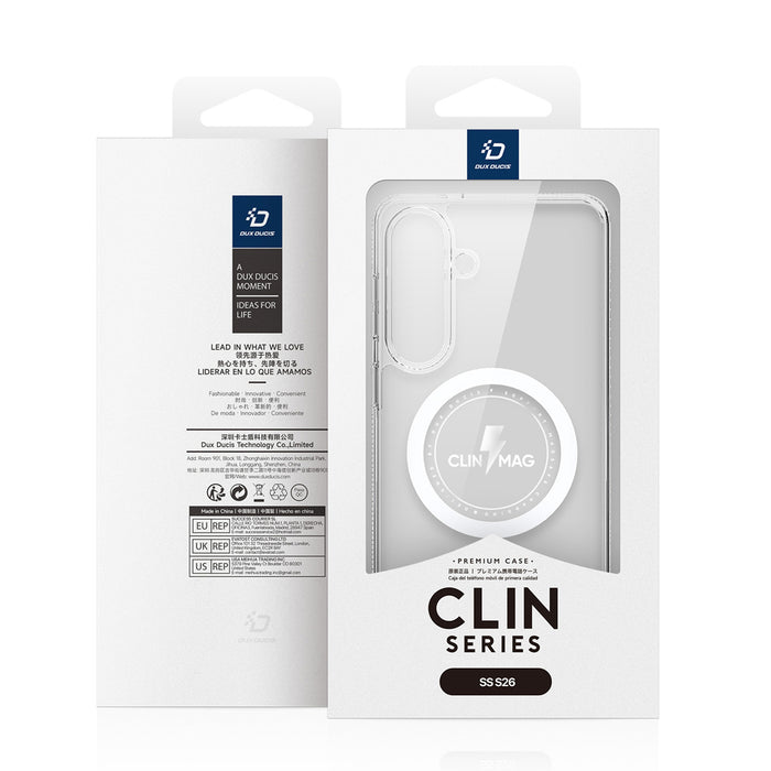 Dux Ducis Clin Mag Case Compatible with MagSafe for Samsung S26 - Transparent