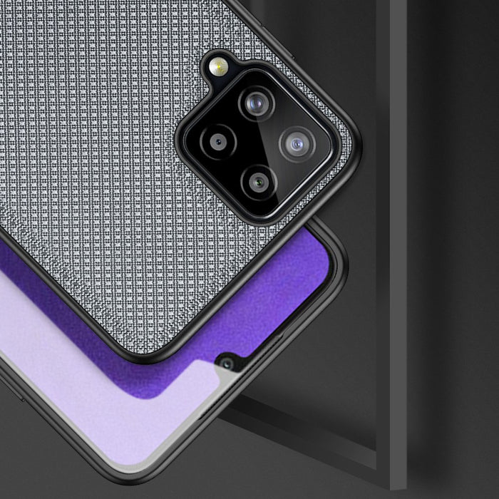 Dux Ducis Fino case covered with nylon material for Samsung Galaxy A22 4G gray