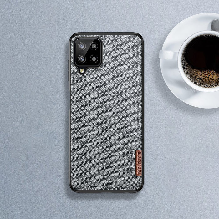 Dux Ducis Fino case covered with nylon material for Samsung Galaxy A22 4G gray