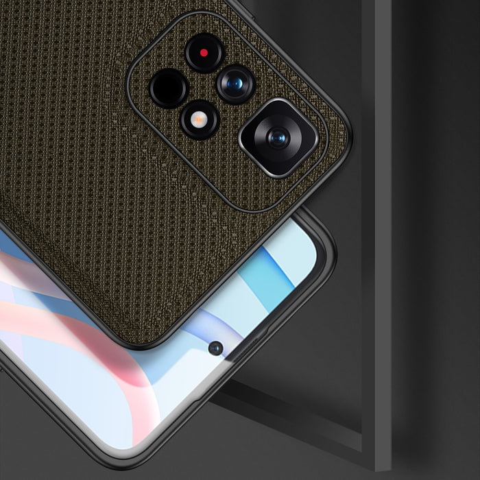 Dux Ducis Fino case cover covered with nylon material Poco M4 Pro 5G green