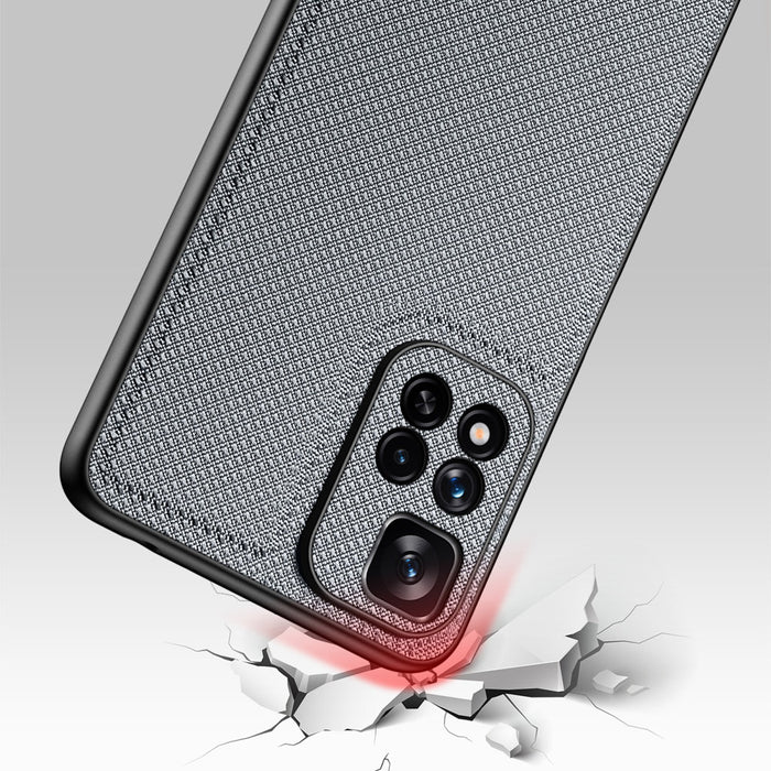 Dux Ducis Fino case nylon covered cover Xiaomi Redmi Note 11 Pro+ 5G (China) / 11 Pro 5G (China) / Mi11i HyperCharge / Poco X4 NFC 5G blue