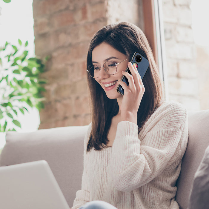 Dux Ducis Fino case is made of nylon material Huawei P50 Pocket blue