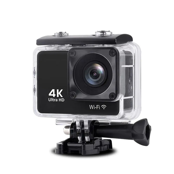 DV8500 4K Wi-Fi 16Mpx sports camera waterproof wide angle + accessories - black - Photo accessories<<<HurtelXML