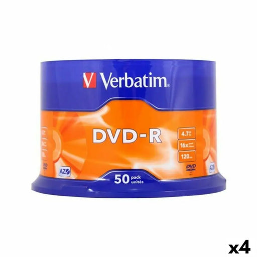 DVD-R Verbatim 4,7 GB 16x 50 Pieces (4 Units) - Електроника Телевизори<<<Компютри|