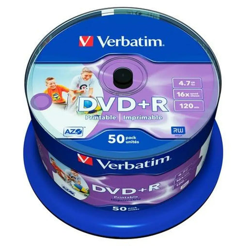 DVD + R Verbatim 4,7 GB 16x 50 Pieces (4 Units) - Компютърни Аксесоари<<<Електроника Периферни и резервни
