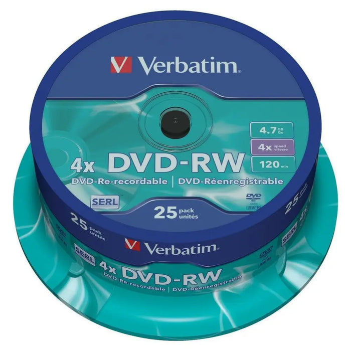 DVD-RW Verbatim 25 Units Multicolour 4,7 GB 4x - Електроника Звук<<<Компютри| Електроника<<<BigBuy&&&CD и