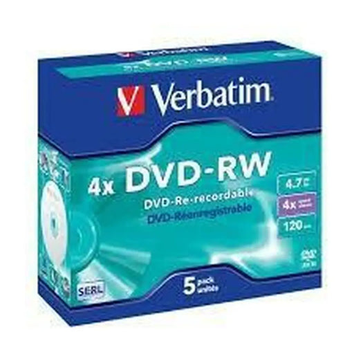 DVD-RW Verbatim 5 Units Black 4,7 GB 4x (5 Units) - Електроника Звук<<<Компютри| Електроника<<<BigBuy&&&CD и