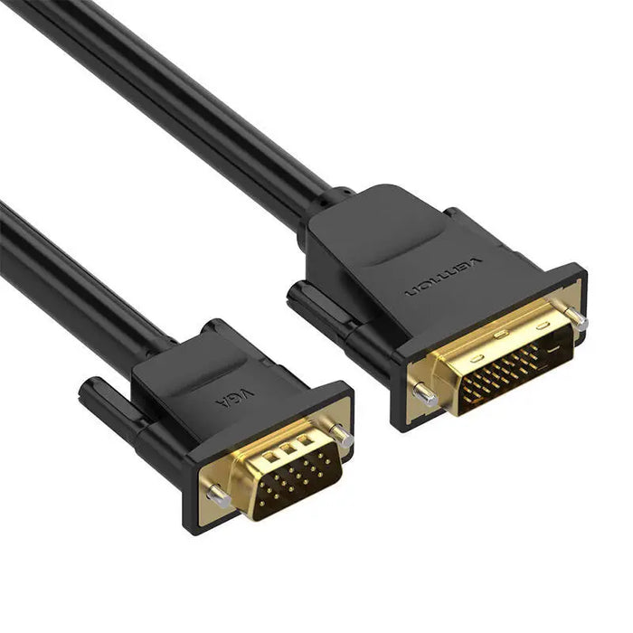 DVI (24 + 1) to VGA Cable Vention EABBG 1,5m 1080P 60Hz (black) - Video cables<<<Cables<<<IT Accessories<<<InnproXML
