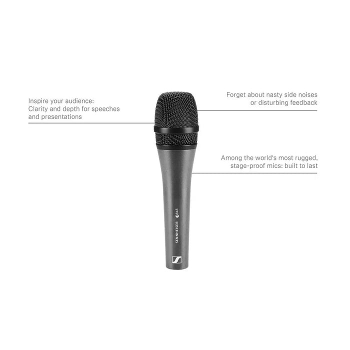 Dynamic microphone Sennheiser E845-S Black Graphite - Микрофони и слушалки<<<Електроника Периферни и резервни