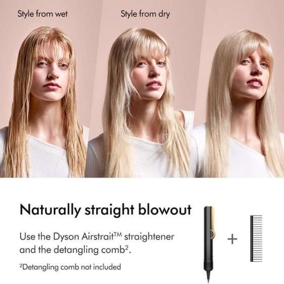 Press DYSON Airstrait HT01 Onyx/Gold 534040-01