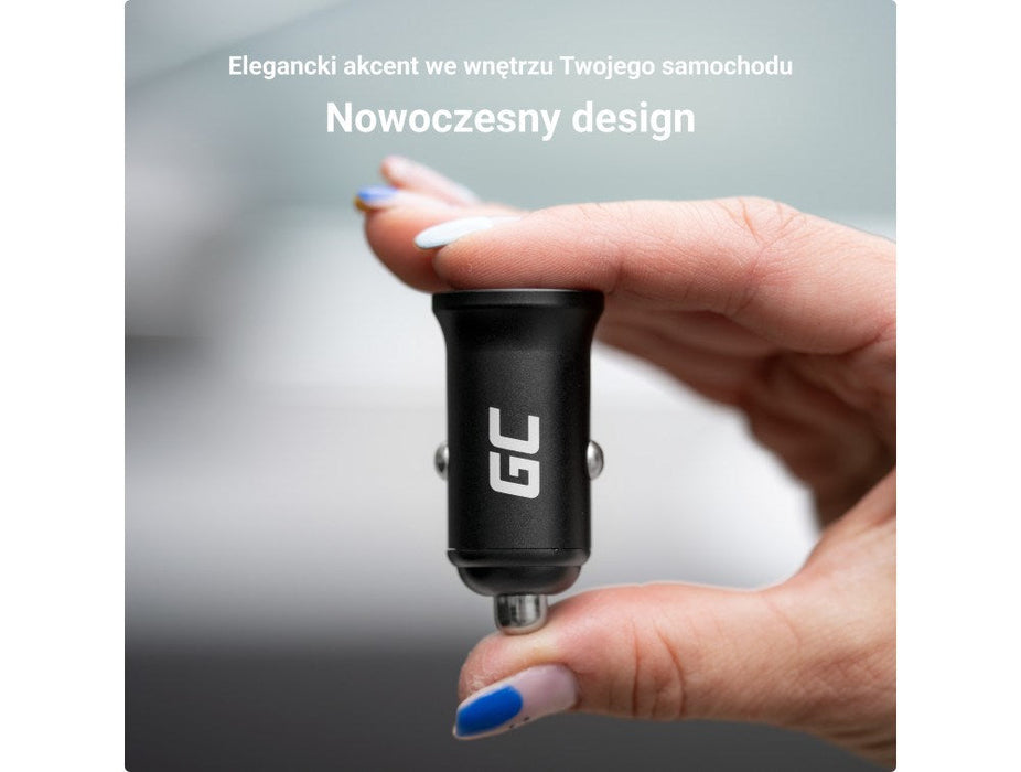 Green Cell Car Charger GC PowerRide Nano36 36W 6A 2x USB-A - Car chargersZSA-GNI<<<Car power supplyZSA<<<ActionPL