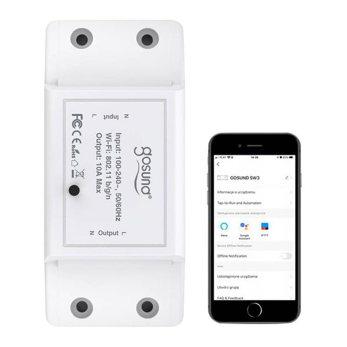 Smart Switch WiFi Gosund SW3 Tuya - Smart controllers<<<Control devices<<<Smart Home<<<InnproXML
