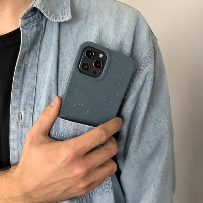 Eco Case case for iPhone 14 Pro silicone degradable cover navy blue - Cell phone cases and covers<<<HurtelXML