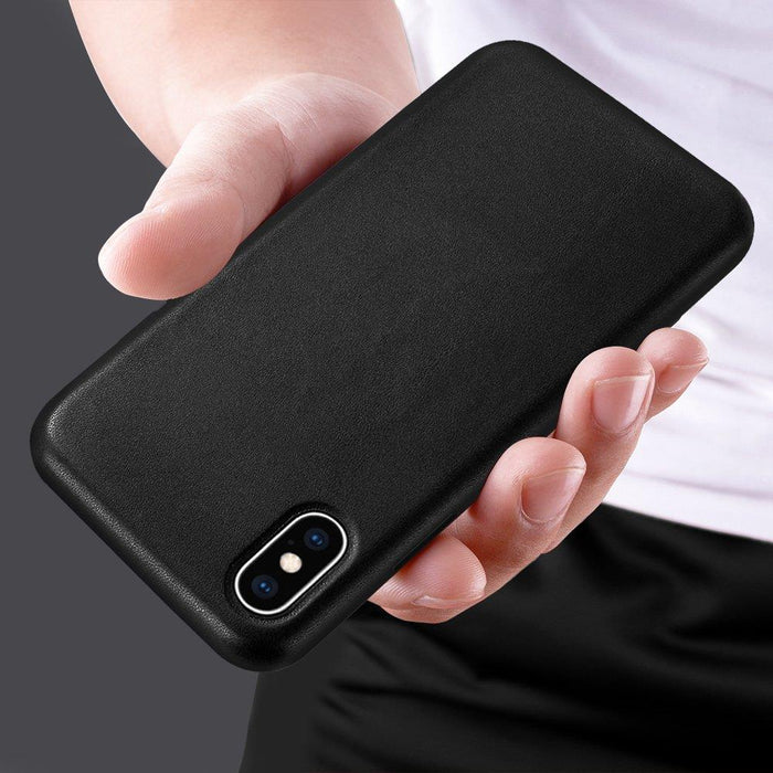 ECO Leather case cover for iPhone 12 mini black - Cell phone cases and covers<<<HurtelXML