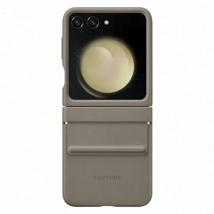 Eco-leather case for Samsung Galaxy Z Flip 5 - brown - Cell phone cases and covers<<<HurtelXML
