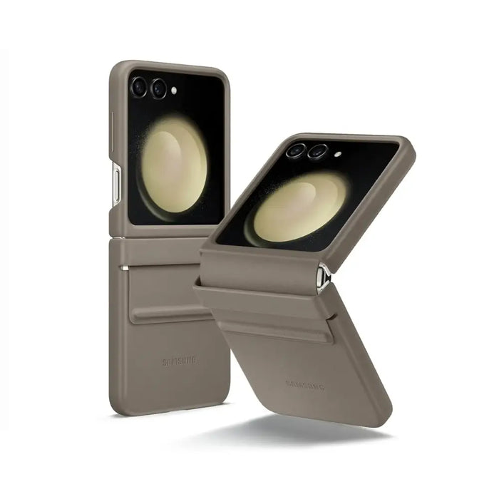 Eco-leather case for Samsung Galaxy Z Flip 5 - brown - Cell phone cases and covers<<<HurtelXML