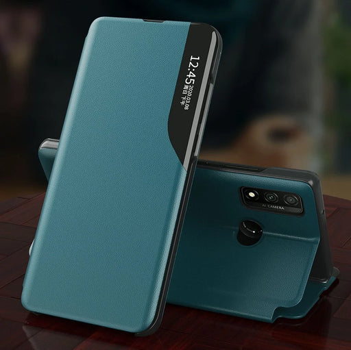 Eco Leather View Case elegant bookcase type case with kickstand for Samsung Galaxy A02s EU blue - Cell phone cases