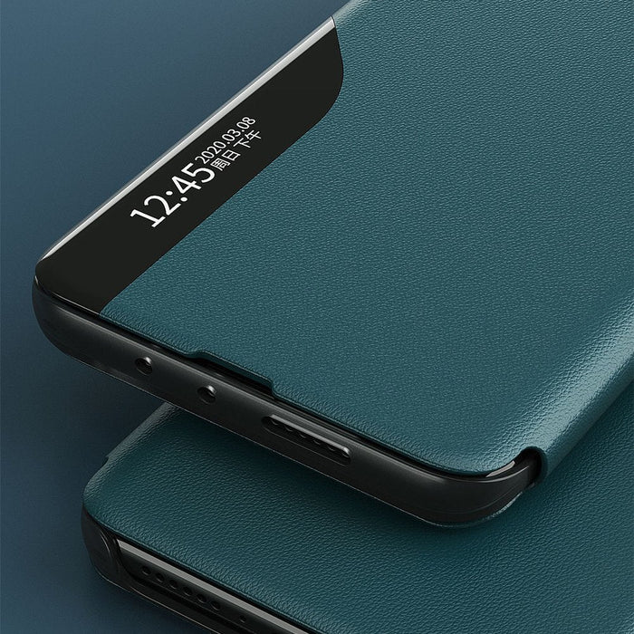 Eco Leather View Case elegant bookcase type case with kickstand for Samsung Galaxy A02s EU black - Cell phone cases