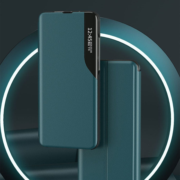 Eco Leather View Case elegant bookcase type case with kickstand for Samsung Galaxy A02s EU black - Cell phone cases