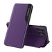 Eco Leather View Case elegant bookcase type case with kickstand for Samsung Galaxy A22 4G purple - Cell phone cases