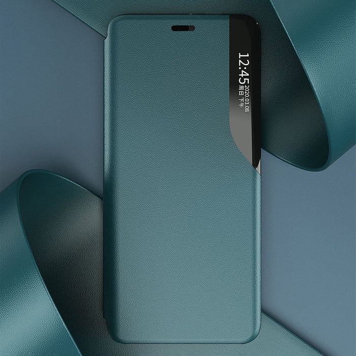 Eco Leather View Case elegant bookcase type case with kickstand for iPhone 13 mini black - Cell phone cases