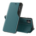 Eco Leather View Case elegant bookcase type case with kickstand for iPhone 13 mini green - Cell phone cases