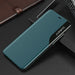 Eco Leather View Case elegant bookcase type case with kickstand for iPhone 13 mini green - Cell phone cases
