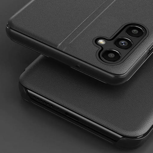 Eco Leather View Case case for Samsung Galaxy S23 with a flip stand black - Cell phone cases and covers<<<HurtelXML