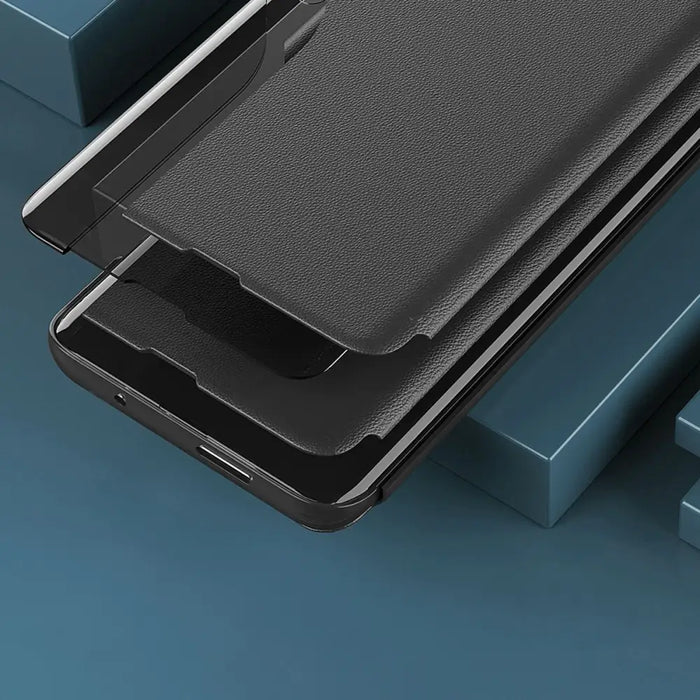 Eco Leather View Case case for Samsung Galaxy S23 with flip stand blue - Cell phone cases and covers<<<HurtelXML
