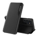 Eco Leather View Case for Samsung S24 Ultra with flap - black - Cell phone cases and covers<<<HurtelXML