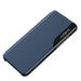 Eco Leather View Case for Samsung S24 Ultra with flap - blue - Cell phone cases and covers<<<HurtelXML