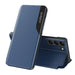 Eco Leather View Case for Samsung S24 with flap - blue - Cell phone cases and covers<<<HurtelXML