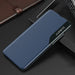 Eco Leather View Case for Samsung S24 with flap - blue - Cell phone cases and covers<<<HurtelXML