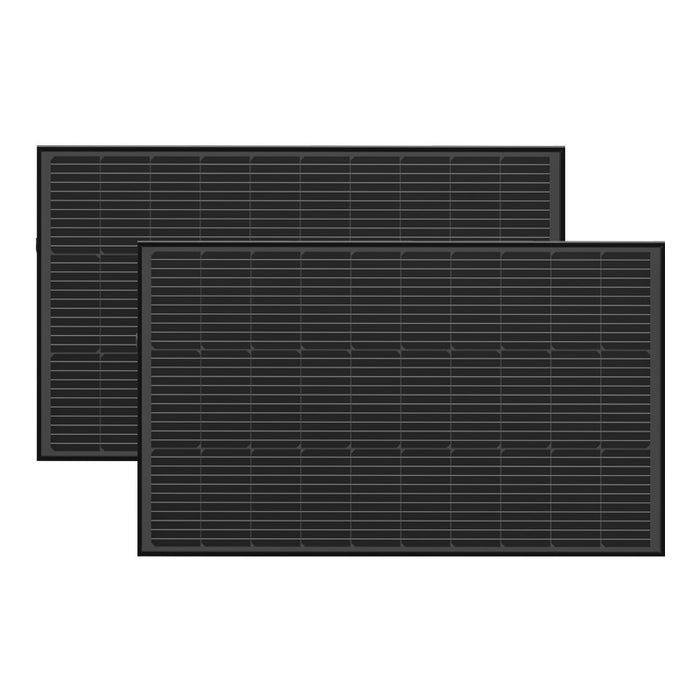 Photovoltaic panel set 2x EcoFlow 100W (rigid structure)