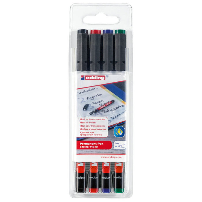 EDDING FINE WRITING MARKER 4 COLORS