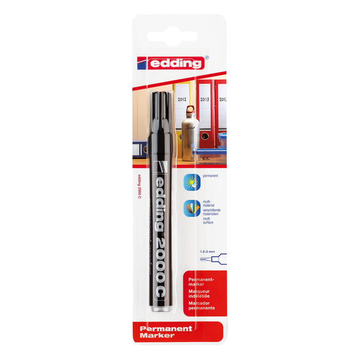 PERMANENT MARKER BLACK EDDING 2000C