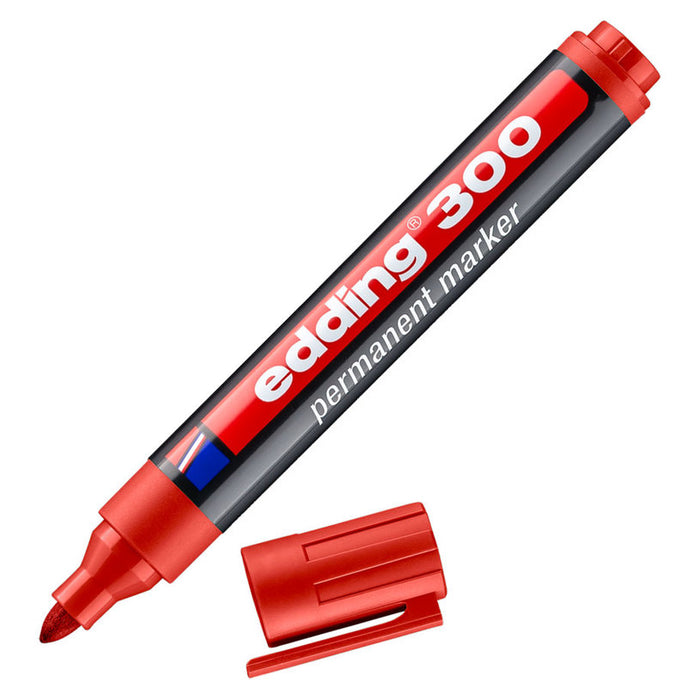 PERMANENT MARKER RED 300/1 EDDING