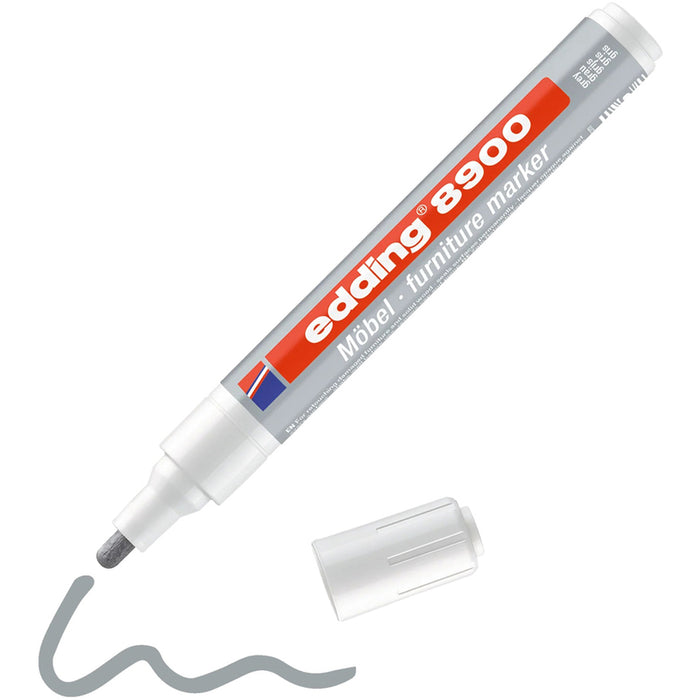 MARKER FOR WOODEN SURFACES AND FURNITURE EDDING 8900/1 GREY