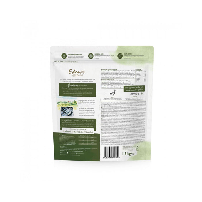 EDEN Duck & Sardine - dry cat food - 1.5 kg
