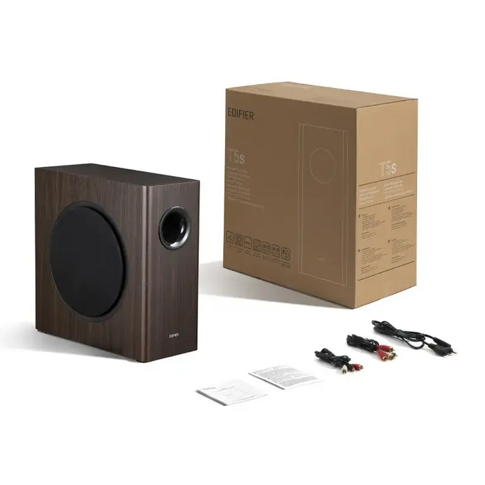 Edifier Active subwoofer T5s Brown - Субуфери<<<Мултимедия<<<MediaTrade